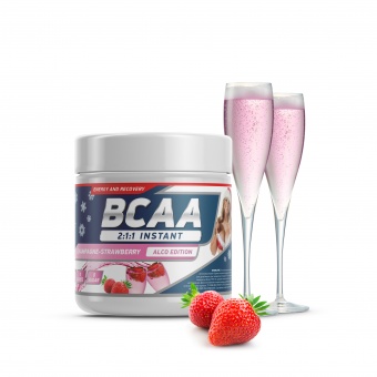BCAA powder (250 г/20 порц/клубнич.шампанское) /Geneticlab