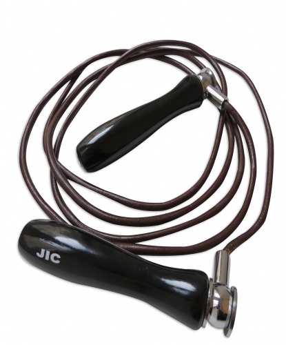 Скакалка регулируемая JIC метал.ручки (500г,275см кожа)