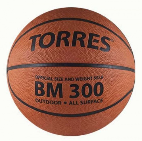 Мяч баскетбол. TORRES ВМ300   В00016 (р.6,резина )