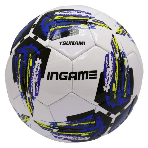 Мяч футб. INGAME TSUNAMI IFB-130 №4 голубой/фиолетовый