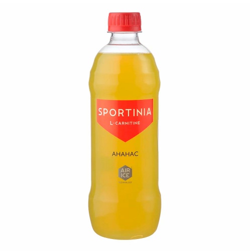 Напиток Sportinia L-карнитин Ананас (0,5л/ 1500мг карнитина)
