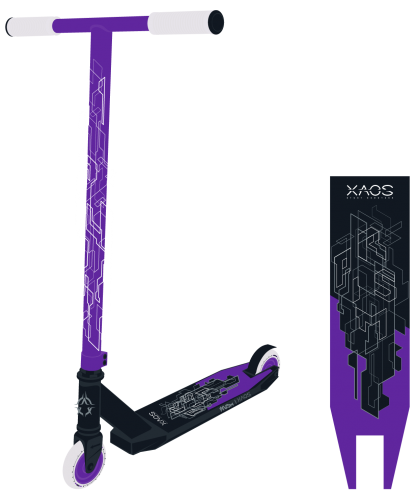 Самокат трюковой XAOS 100мм Prism Purple