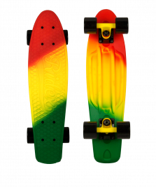 Скейтборд пластиковый RIDEX 22"х6" АВЕС-7 Chrome,Jungle/Спортопт