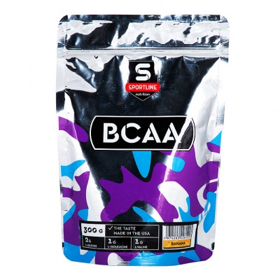 BCAA  300г пакет (арбуз) SportLine / Россия