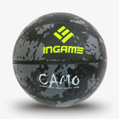 Мяч баскетбол. INGAME CAMO №7 серый/синий