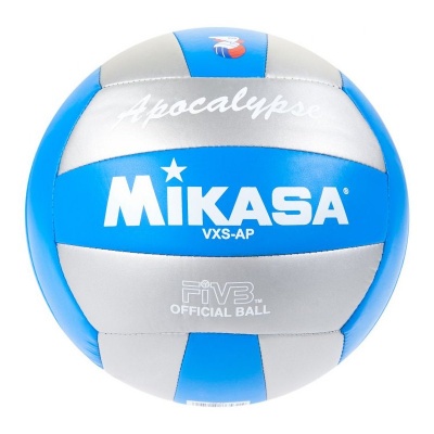 Мяч волейбольный "MIKASA VXS-АР Apocalypse" пляжный р.5,син.кожа,ПВХ,маш.сшив